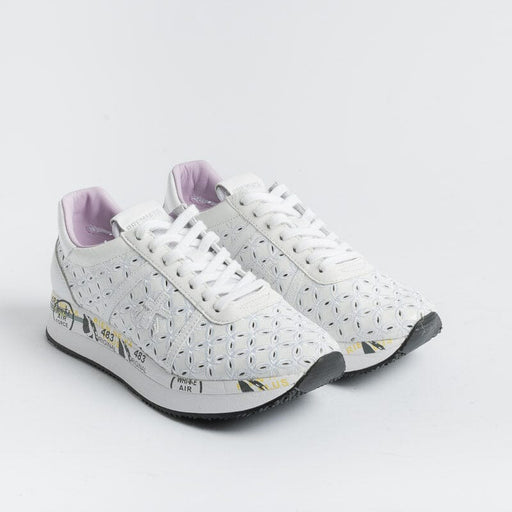 PREMIATA - Sneakers - CONNY 6242 - Perforated White Women's Shoes Premiata - Women's Collection