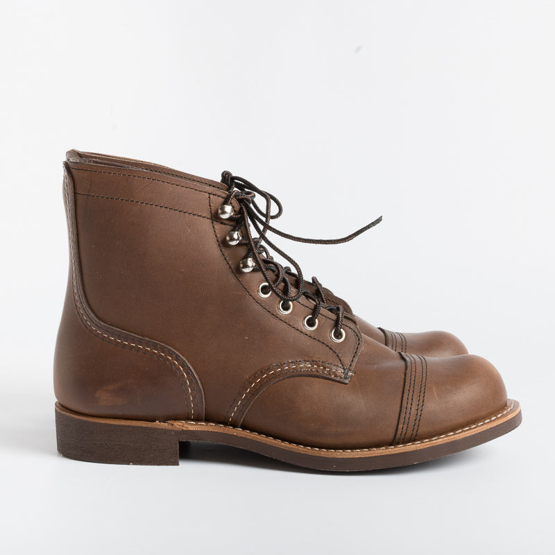 RED WING - Polacco Iron Ranger 08111 - Amber Scarpe Uomo Red Wing Shoes 