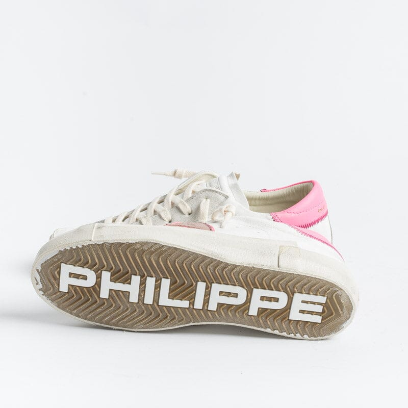 PHILIPPE MODEL - PRLD WNN3 - ParisX - White Fuchsia Neon Women's Shoes Philippe Model Paris