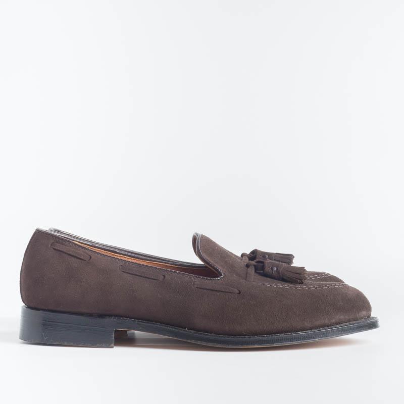 ALDEN - 666 - Loafer -Tassel Loafer - Dark brown suede - Call to buy Alden Men's Shoes