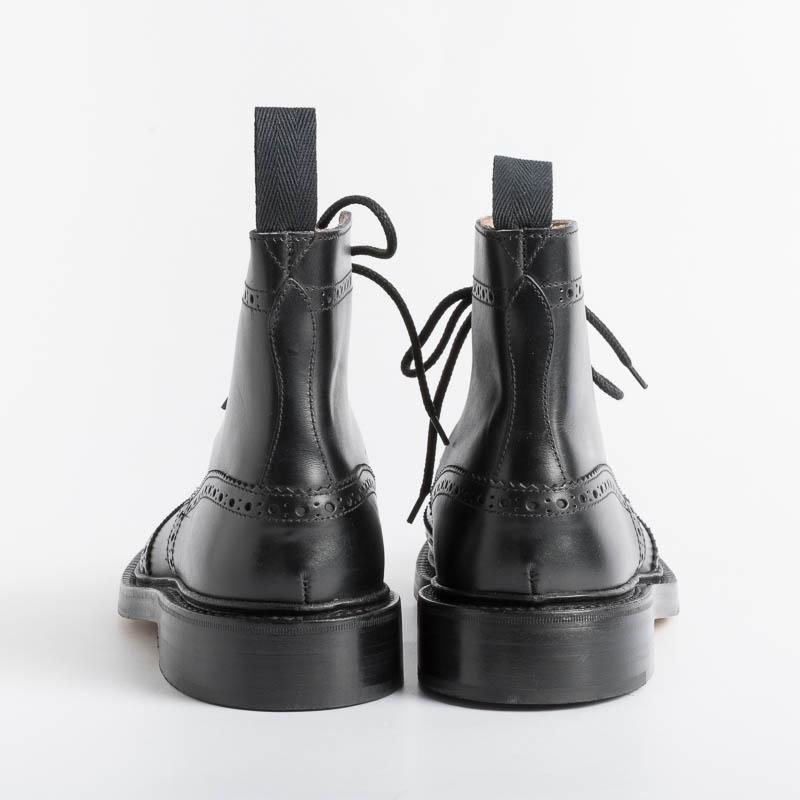 TRICKER'S - Amphibious - Black Stow - Leather Bottom Men's Shoes Tricker's