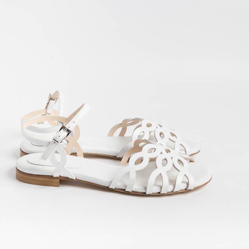 ANNA F. - Sandali bassi 3669 - Bianco Scarpe Donna Anna F. 