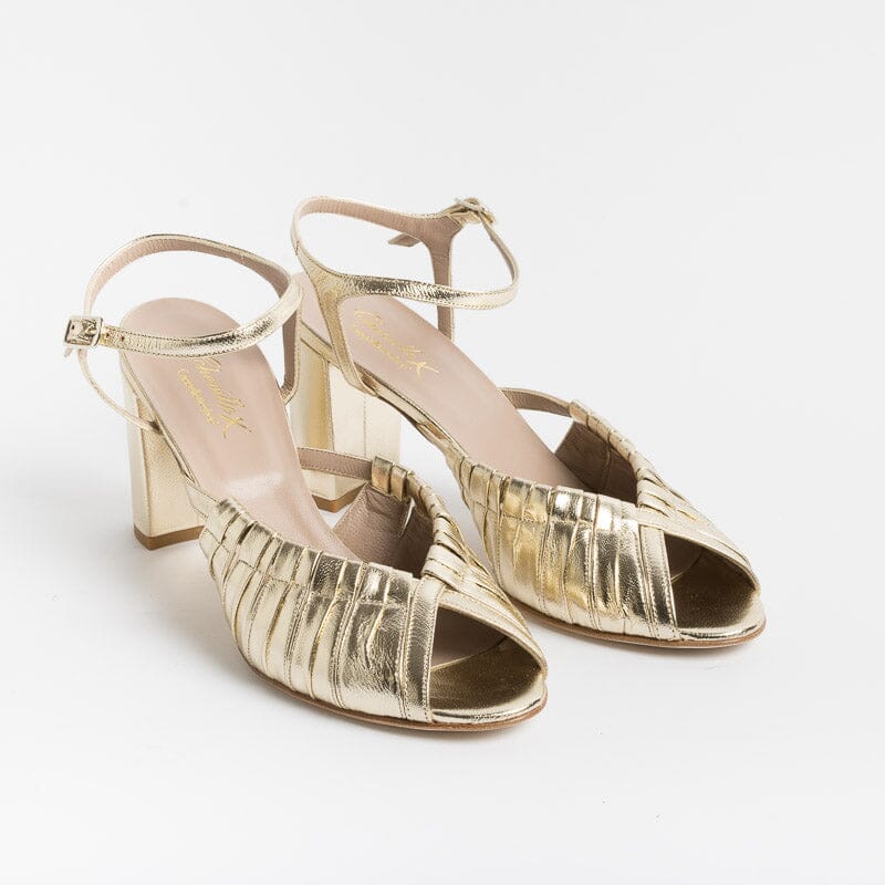 CHEVILLE - Sandal - Gladness - Platinum Laminate Women's Shoes CHEVILLE
