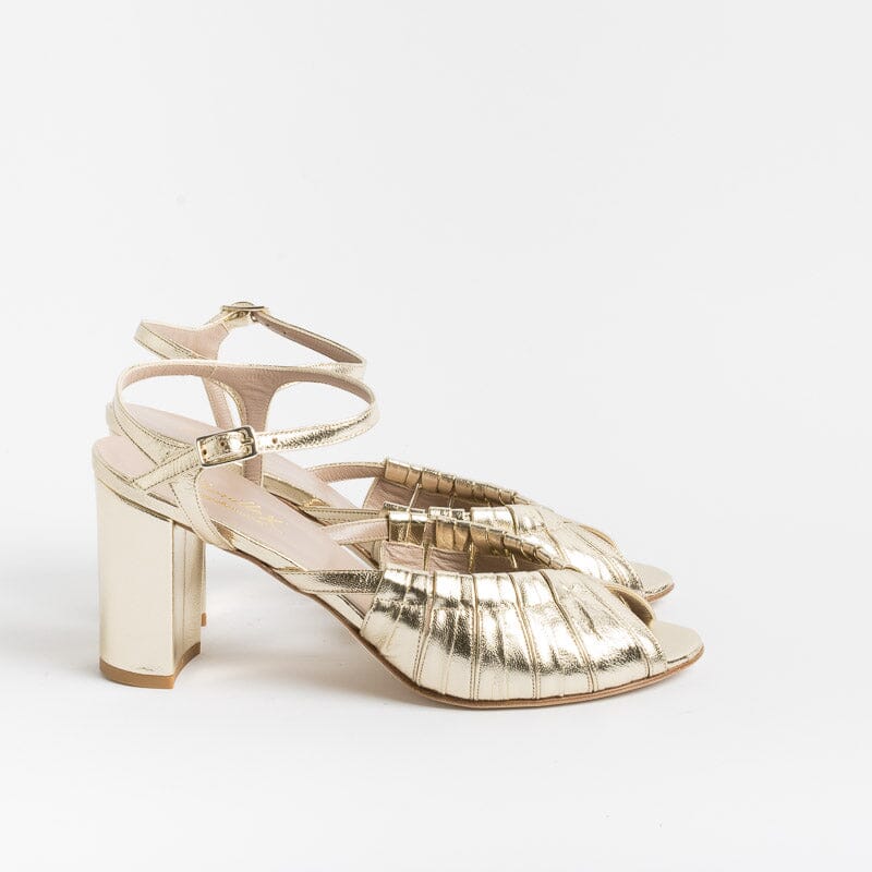 CHEVILLE - Sandal - Gladness - Platinum Laminate Women's Shoes CHEVILLE