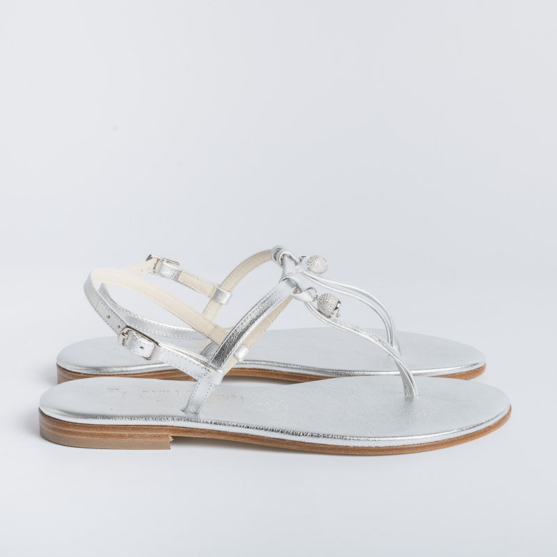 PAOLA FIORENZA - Sandalo infradito Nodino - Argento Scarpe Donna PAOLA FIORENZA 