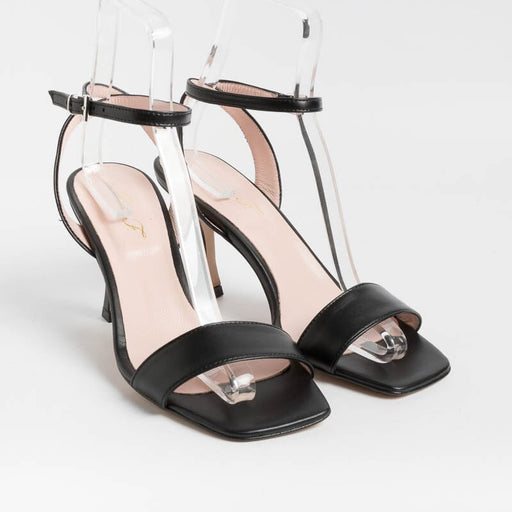 ANNA F. - Sandal - 3687 - Nappa Black Women's Shoes Anna F.