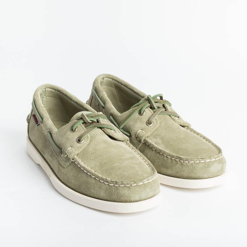 SEBAGO - Docksides Portland Waxed - 7111PTW - Green Military Sebago Men's Shoes