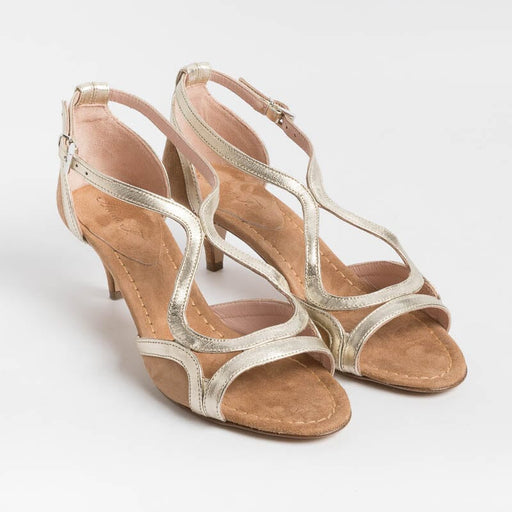 ANNA F. - Sandal - 3663- Camelia Platinum Women's Shoes Anna F.