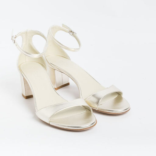 SERGIO LEVANTESI - Sandal - EASY - Platinum Laminate Women's Shoes SERGIO LEVANTESI