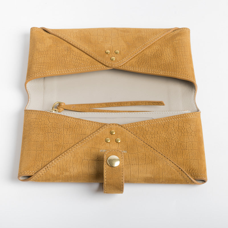JEROME DREYFUSS - Portafoglio porta cellulare - Camoscio Cocco Cuoio Accessori Donna Jerome Dreyfuss 