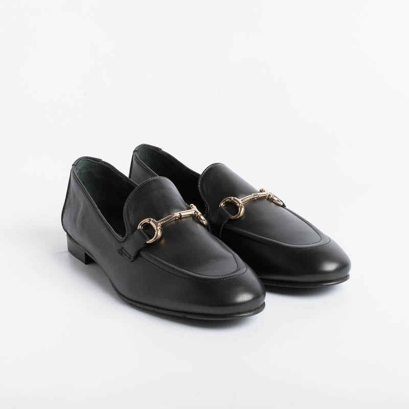 POESIE VENEZIANE - Loafer - JJA65 - Black Nex Leather Women's Shoes POESIE VENEZIANE - Women's Collection