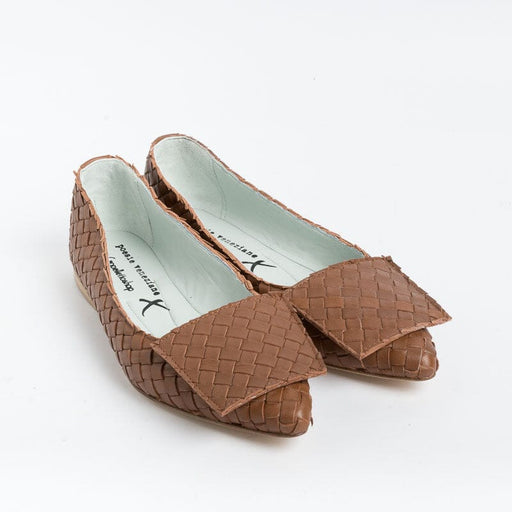POESIE VENEZIANE - Ballerine Infilato - RLI10 - Castano Cuoio Scarpe Donna POESIE VENEZIANE 