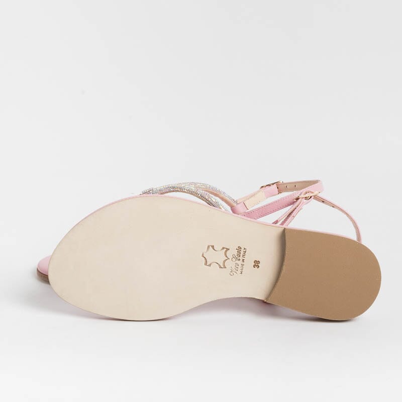 PAOLA FIORENZA - Flat Thong Sandals - SS2336 - Pink Women's Shoes PAOLA FIORENZA