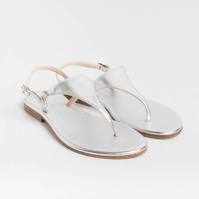 Argento Sandali Bassi Taglia 42 Infradito Caprese Gioiello Argento