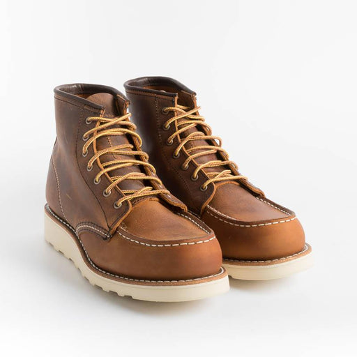 RED WING SHOES - 3428 Moc Toe - Copper Rough Shoes Woman Red Wing Shoes