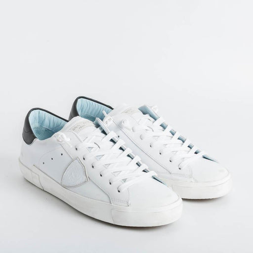 PHILIPPE MODEL - PRLU V022 - ParisX - White Black Men's Shoes Philippe Model Paris