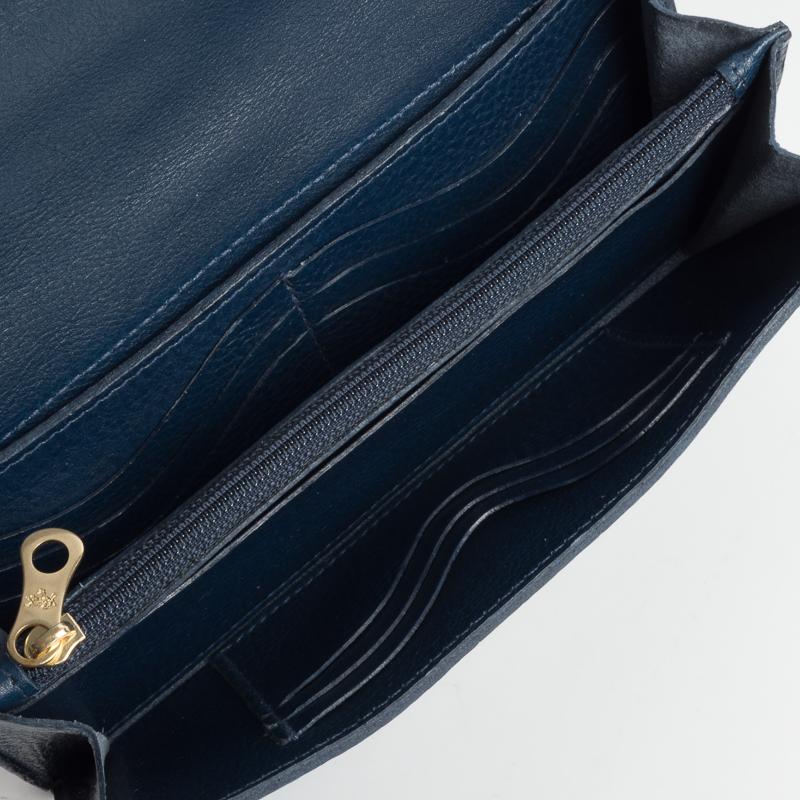 IL BISONTE - Continuativo - C1022 - Shoulder Bag Wallet - Blue Women's Accessories Il Bisonte