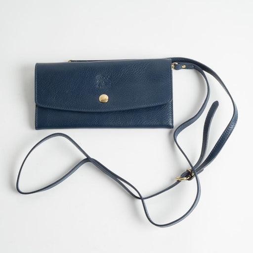 IL BISONTE - Continuativo - C1022 - Shoulder Bag Wallet - Blue Women's Accessories Il Bisonte