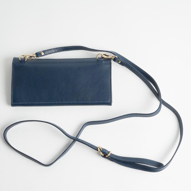 IL BISONTE - Continuativo - C1022 - Shoulder Bag Wallet - Blue Women's Accessories Il Bisonte