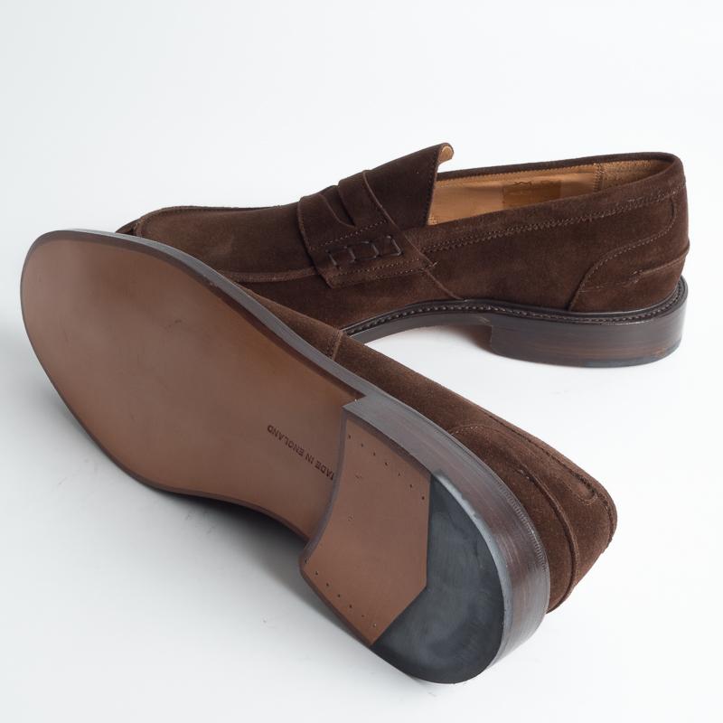 TRICKER'S - Continuativo - James - Mocassino Suede Repello - Cioccolato Scarpe Uomo Tricker's 