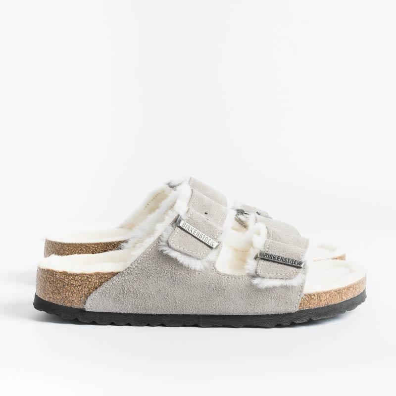 BIRKENSTOCK - 1017403 - Arizona Fur - Grigio Scarpe Donna BIRKENSTOCK 