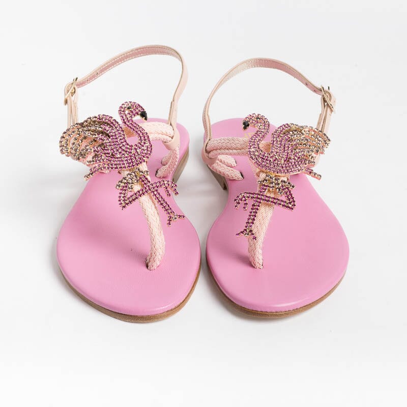 PAOLA FIORENZA Low Flip Flops Sandals PS370 Pink