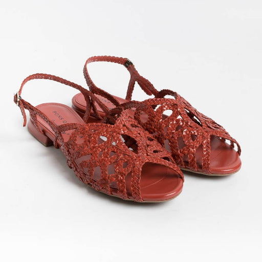 PONS QUINTANA - Flat sandals ELBA 10302 - Red Women's Shoes PONS QUINTANA
