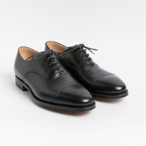 CROCKETT & JONES - Oxford Derby - Connaught - 27742A - Black Leather Men's Shoes CROCKETT & JONES