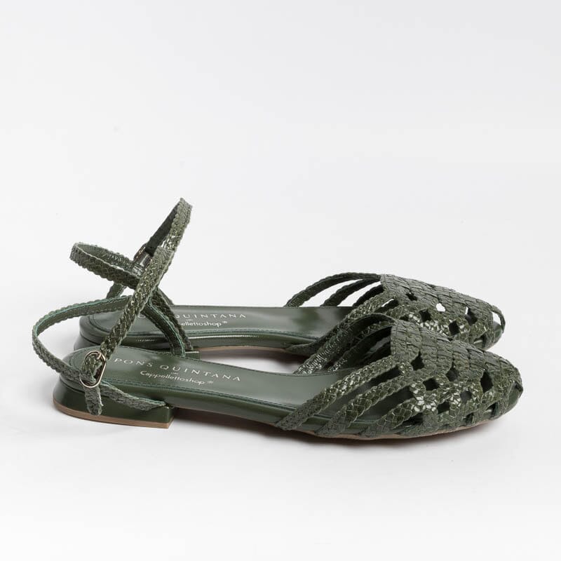 PONS QUINTANA - Flat sandals ELBA 10308 - Musk— Cappelletto Shop