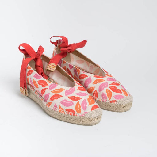 CASTAÑER - Diane Von Furstenberg Edition - Espadrilles - GEA- White Pink Women Shoes CASTAÑER