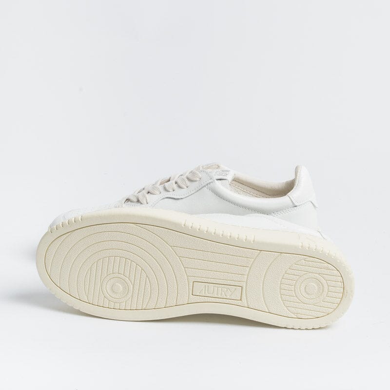 AUTRY LD06- LOW WOM ALL LEAT/DRAW - White/White Women's Shoes AUTRY - Women's collection