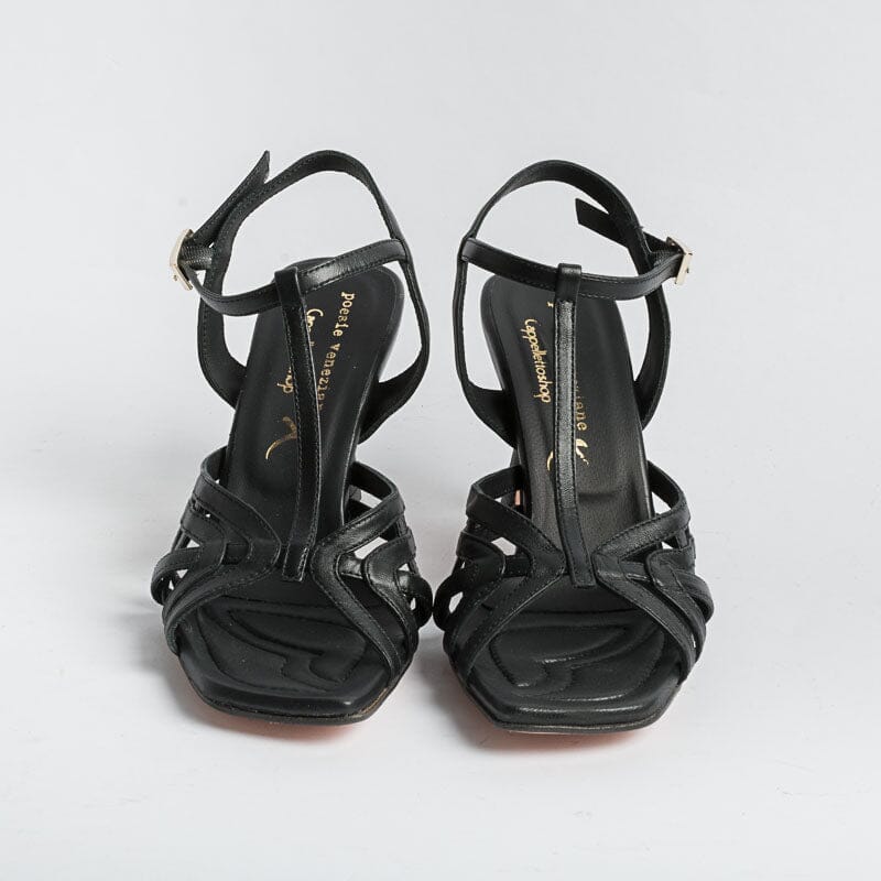 POESIE VENEZIANE - Sandal -B80 - Black Women's Shoes POESIE VENEZIANE - Women's Collection