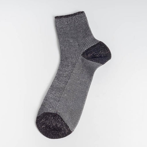 ALTO MILANO - Socks - 20PEDE5183DC SHINY SHORT - Various Colors Women's Accessories ALTO MILANO - Women's Collection BLACK 21