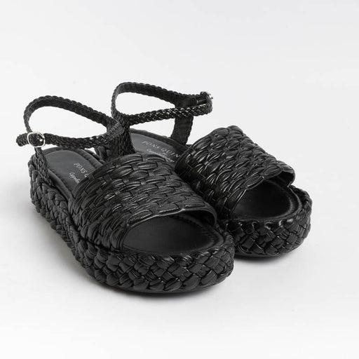 PONS QUINTANA - FORLI Sandal 10318 - Black Women's Shoes PONS QUINTANA