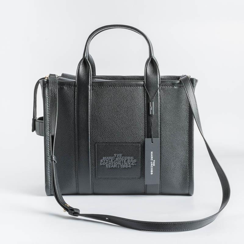 MARC JACOBS - HOO4LOIPF21 - The Leather Small Tote Bag - Nero Borse Marc Jacobs 