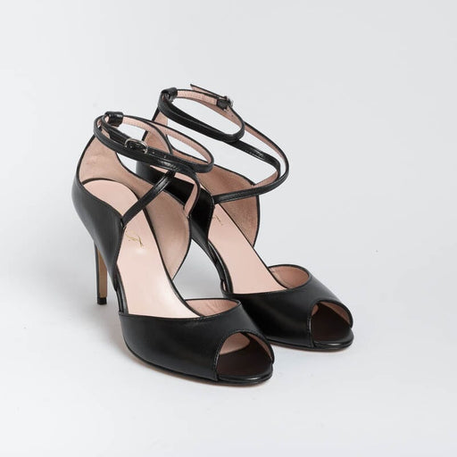 ANNA F. - Sandal - 3640 - Nappa Black Women's Shoes Anna F.