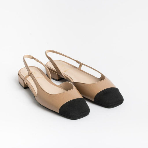 ROBERTO FESTIVAL - Sling Back - Astris- Nappa Nude/ Black Roberto Festa Women's Shoes