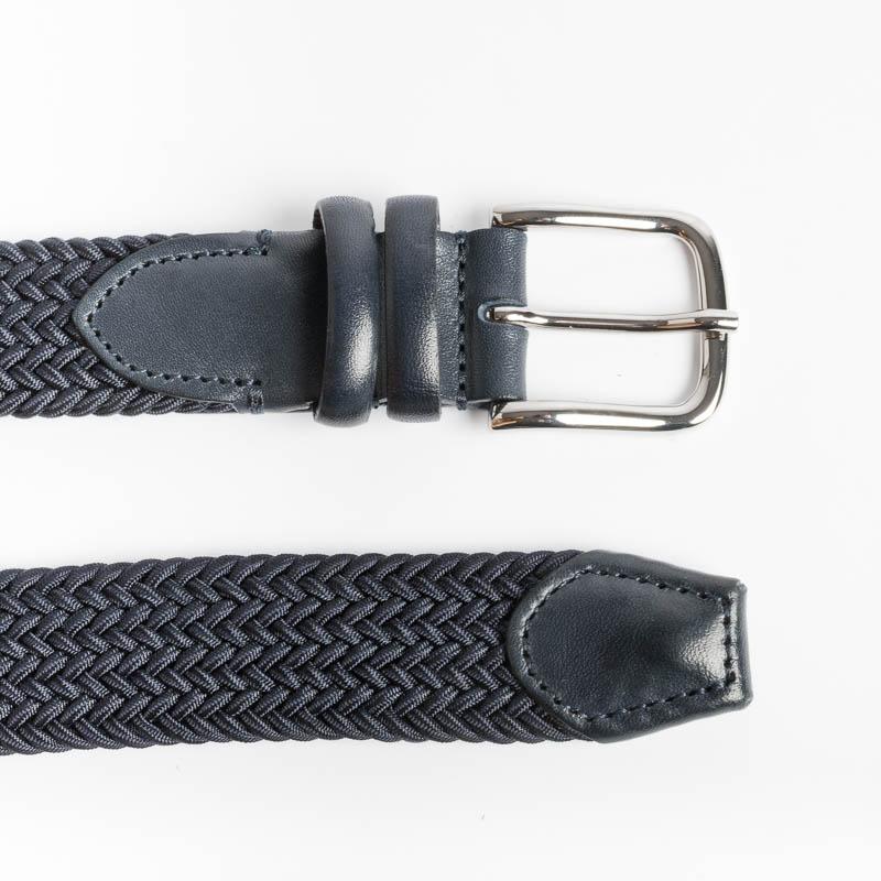 CAPPELLETTOSHOP - Cintura in tessuto elasticizzato - Blu Accessori Uomo CAPPELLETTO 1948 - Collezione Uomo 