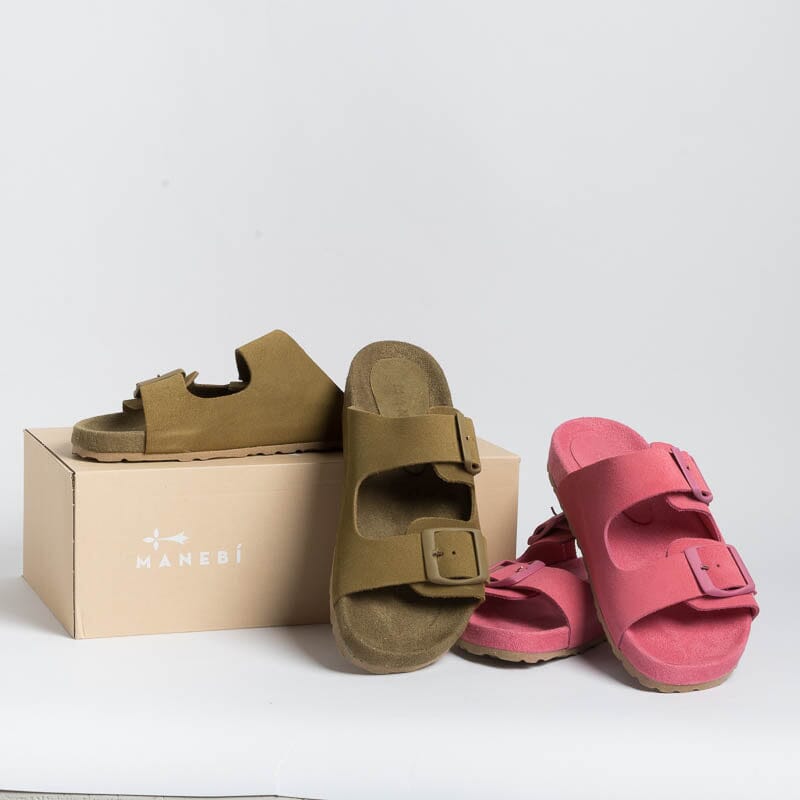 MANEBI - Slipper - Traveler Sandals - Pink MANEBI Women's Shoes