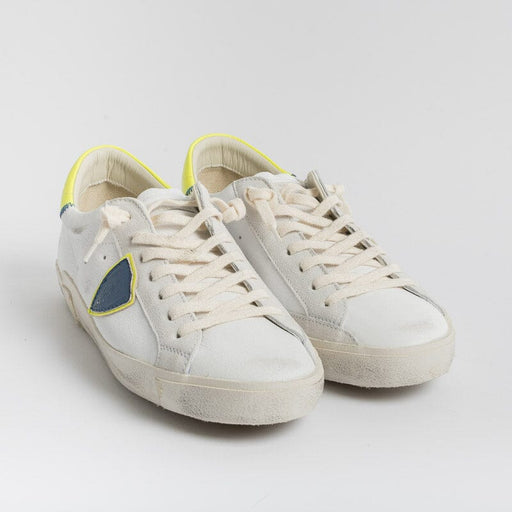 PHILIPPE MODEL - PRLU WNN2 - ParisX - White Yellow Fluo Philippe Model Paris Men's Shoes