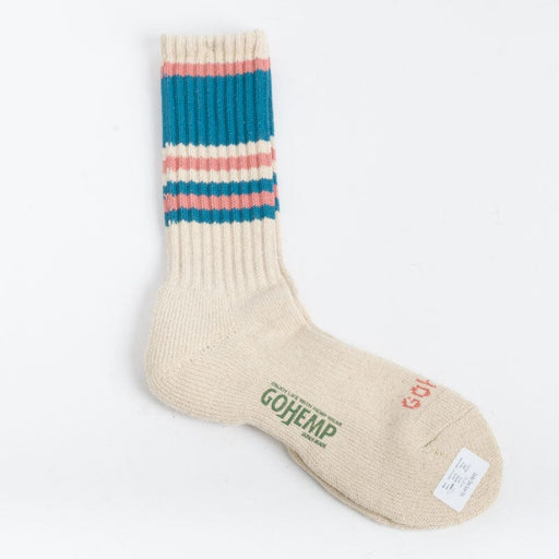 ANONYMOUS - Socks - Beige Blue Pink Women's Accessories ANONYMOUS