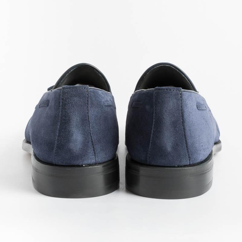 BERWICK 1707 - 5139 - Tassel Loafer - Florence Navy Blue Men's Shoes Berwick 1707