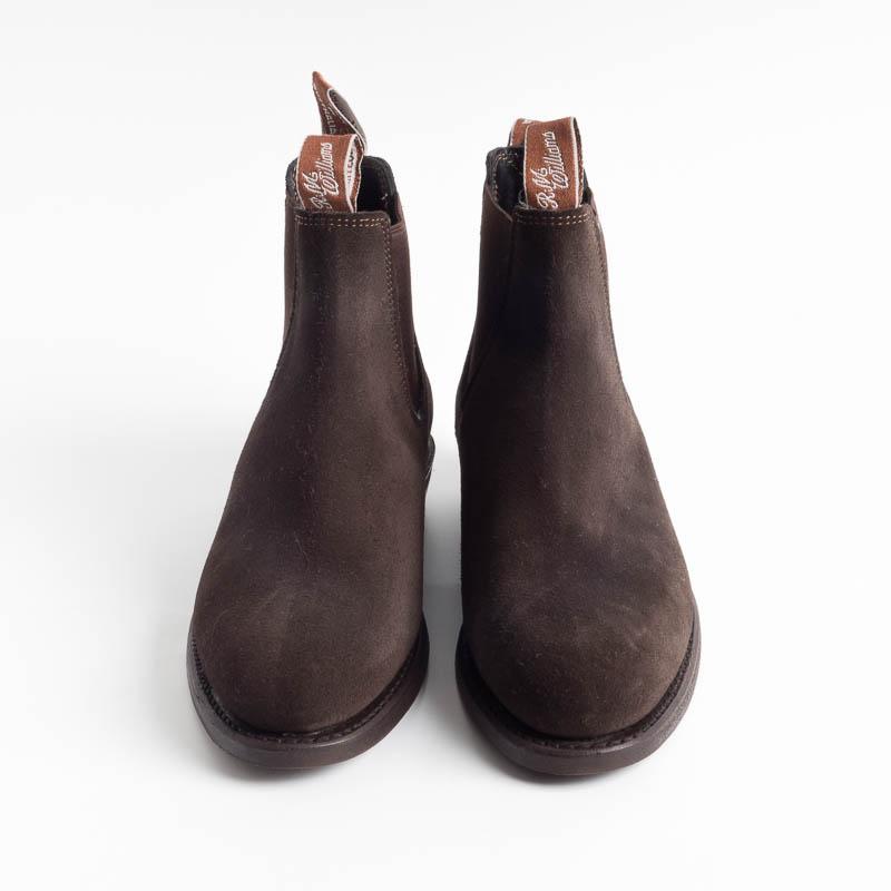 RM Williams - Adelaide Rubber Sole - Suede Chocolate Women's Shoes RM Williams - Women's Collection