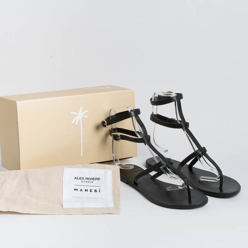 MANEBI - Sandal - Manebi x Alex Riviére - Black MANEBI Women's Shoes