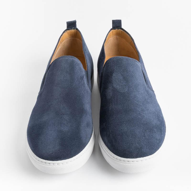 BERWICK 1707 - D550 - Slip on - Florence Blue Men's Shoes Berwick 1707