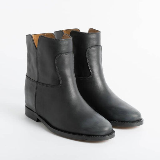 VIA ROMA 15 - Ankle boot 1626 - rubber sole - Malibù Black Shoes Woman Via Roma 15