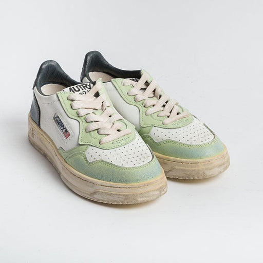 AUTRY - AVLW SV18- LOW WOM LEAT - GREEN BLUE - Vintage Edition Women's Shoes AUTRY - Women's Collection