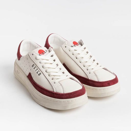 AFTER - Sneakers Saturno - 0785 - Ivory Bordeaux Woman Shoes AFTER - Woman Collection