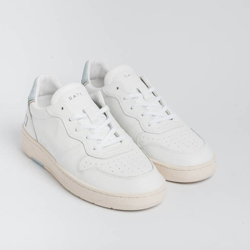 DATE - Sneakers - Court Mono - CRMNWX - White Light Blue Women's Shoes DATE - Women's Collection
