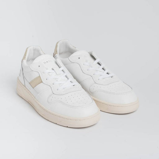 DATE - Sneakers - Court 2.0 C2COWM - White Gold Laminate Women's Shoes DATE - Women's Collection